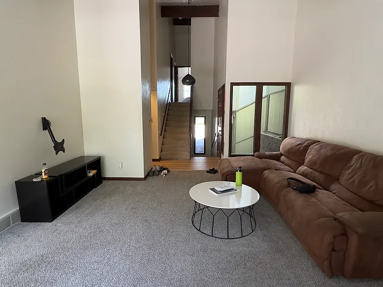 View to entry area and stairs to second level