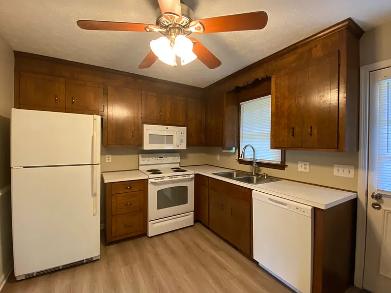 Kitchen with all appliances including new dishwasher and microwave