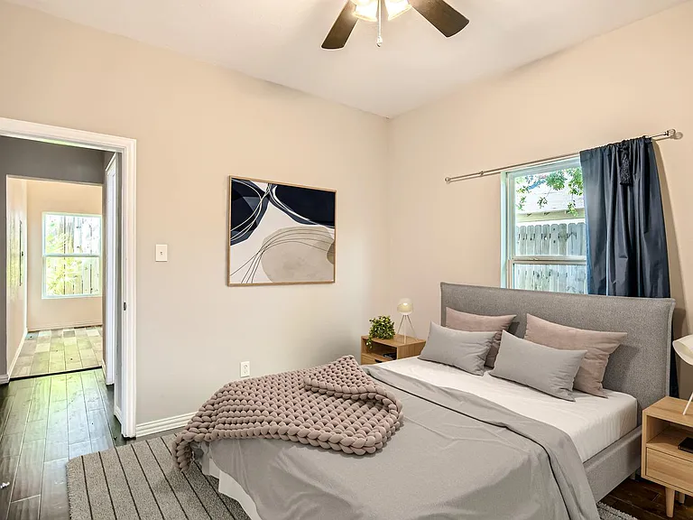 Bedroom 4. This image shows a virtually furnished space. Bedrooms come unfurnished.
