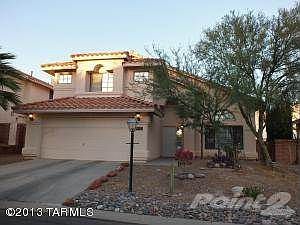 Nice front facade on raised lot