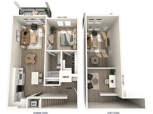 Floor plan AF2L-1007sf-DCI