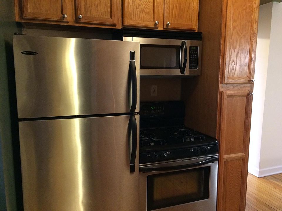 Fridge, stove, and microwave