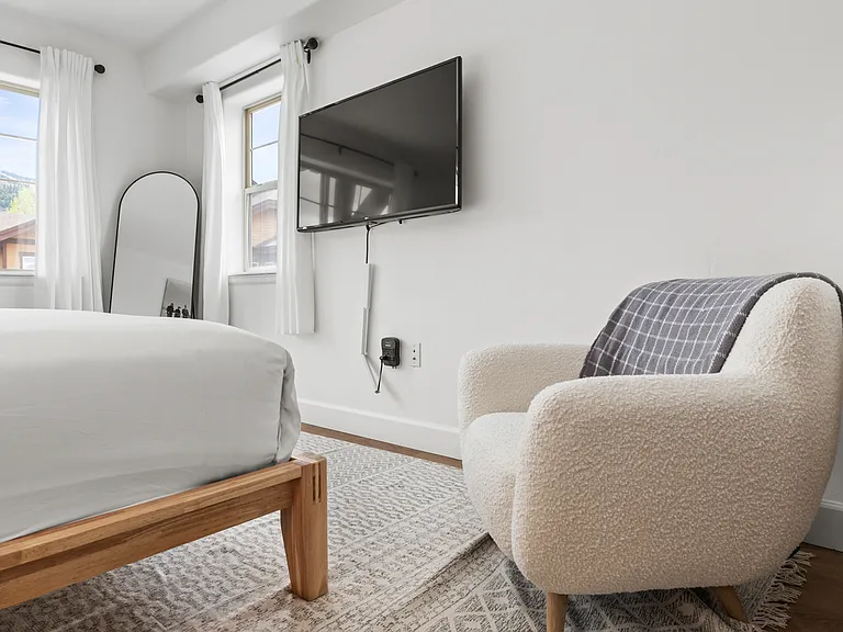 Couch with Smart TV