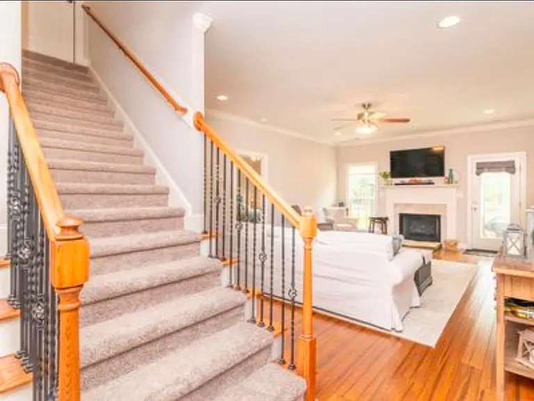 stairs leading up to attic