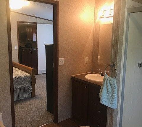 Master Bath into bedroom