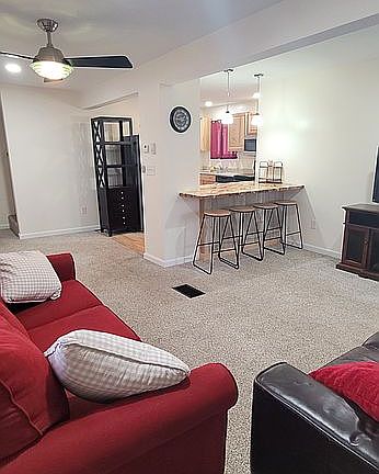 Open concept living space