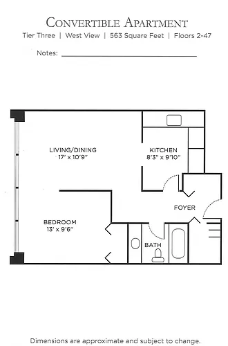 Floor plan Convertible