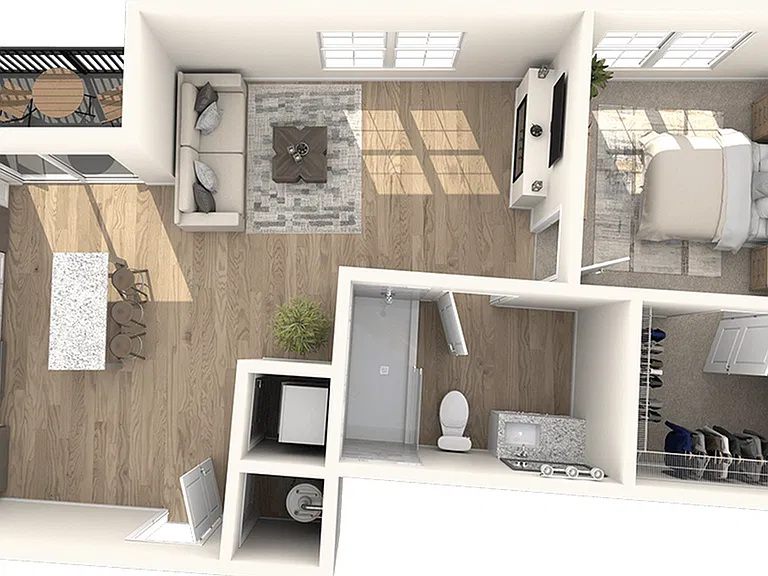One Bedroom, One Bathroom One Bedroom, One Bathroom
