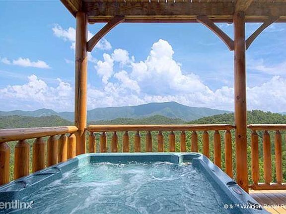 A hot tub with a view