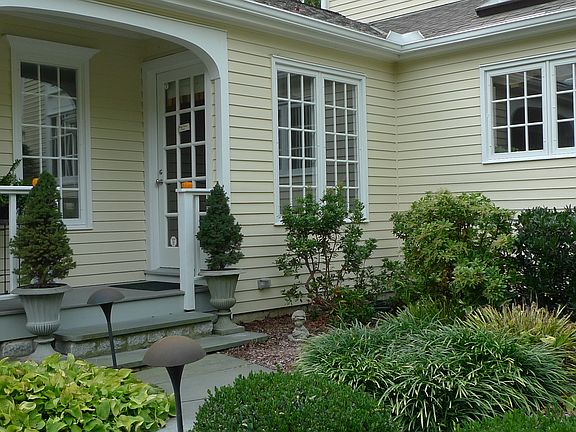 Side door to mud room & kit.