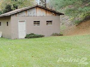 Back of Garage, Garage door on front