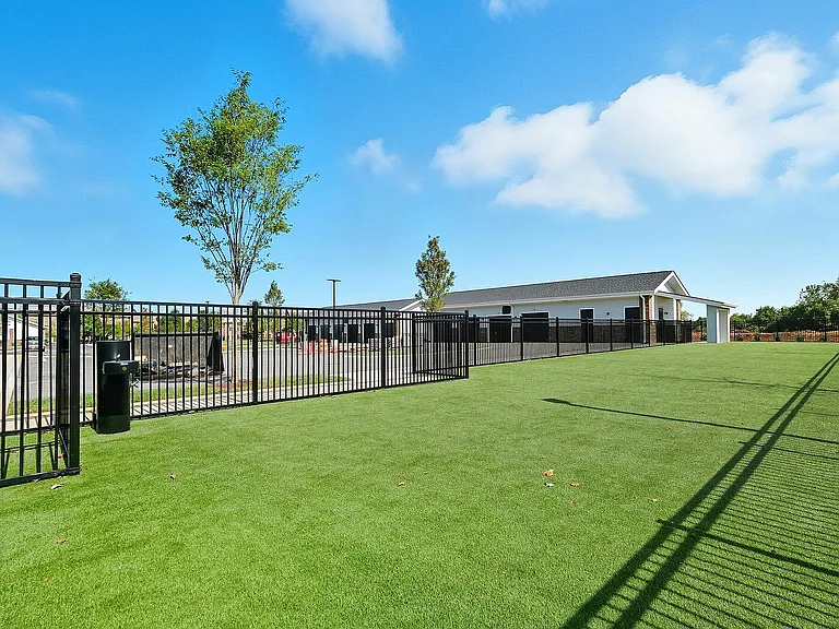 Our community dog park gives your four-legged friends space to play, run, and meet new pals
