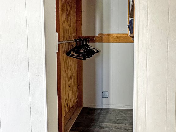 Large walk-in closet for clothes, storage and pantry.