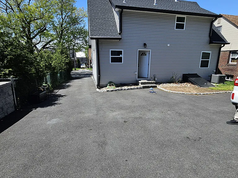 Driveway from the back of the house