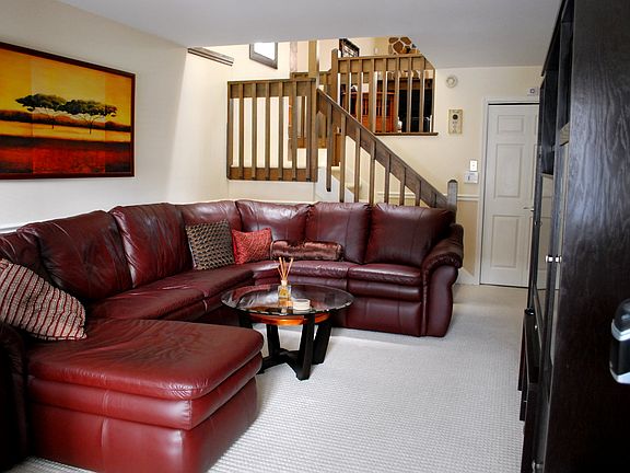 Large Family Room with wall-