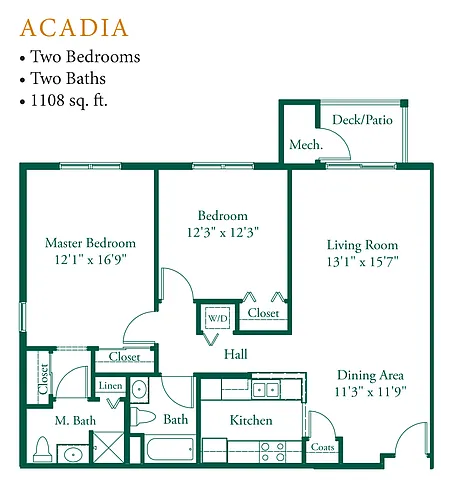 Floor plan Acadia