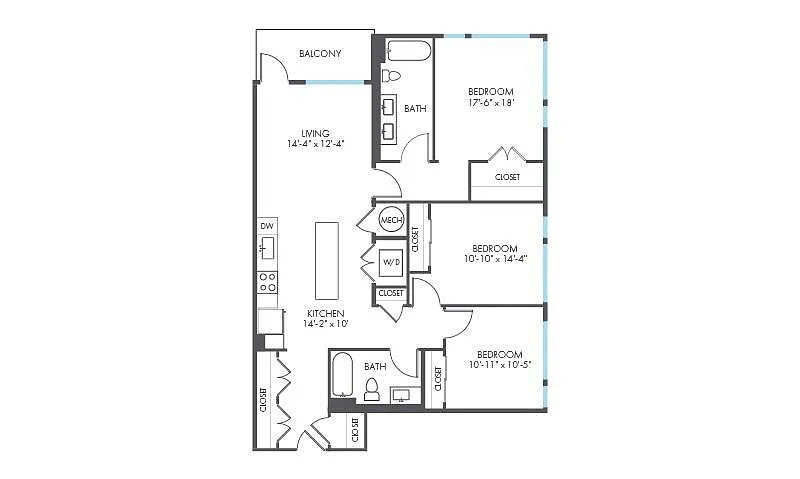 Floor plan Pinstripe