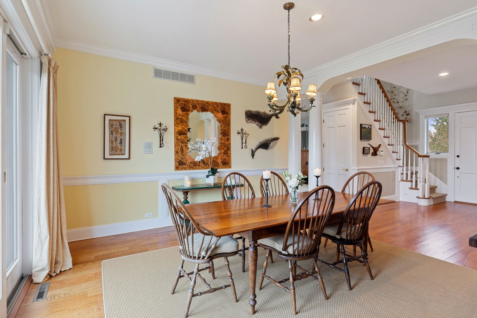 Elegant Dining Room and Inviting Entry Foyer