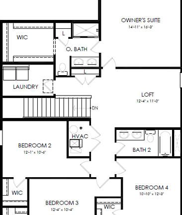 Second Level Floorplan Layout