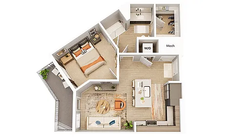 Floor plan A2-A