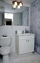 White Subway Tile Bath!