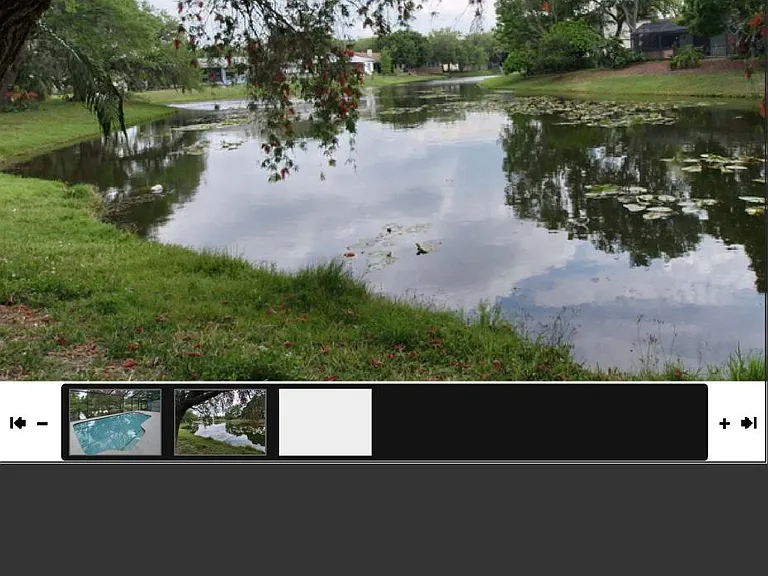 Lake view from backyard