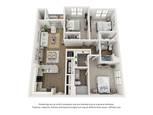 Floor plan 3B - Greystone