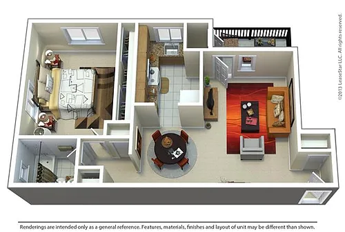 Floor plan 1Bedroom 1Bathroom