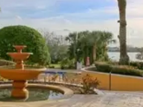 Fountain at clubhouse