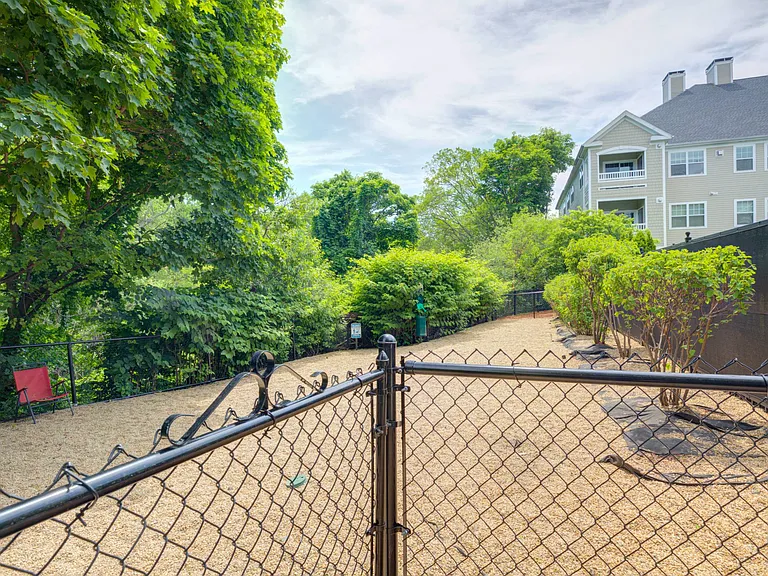 Fenced dog park for your furry friend to play.