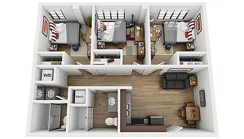 Floor plan 3X2 F