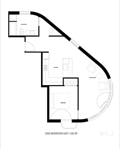 Floor plan 1 Bedroom