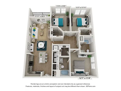 Floor plan Saluda