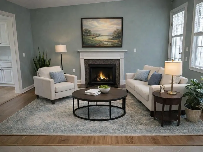 Living Room - Door to deck is too the right