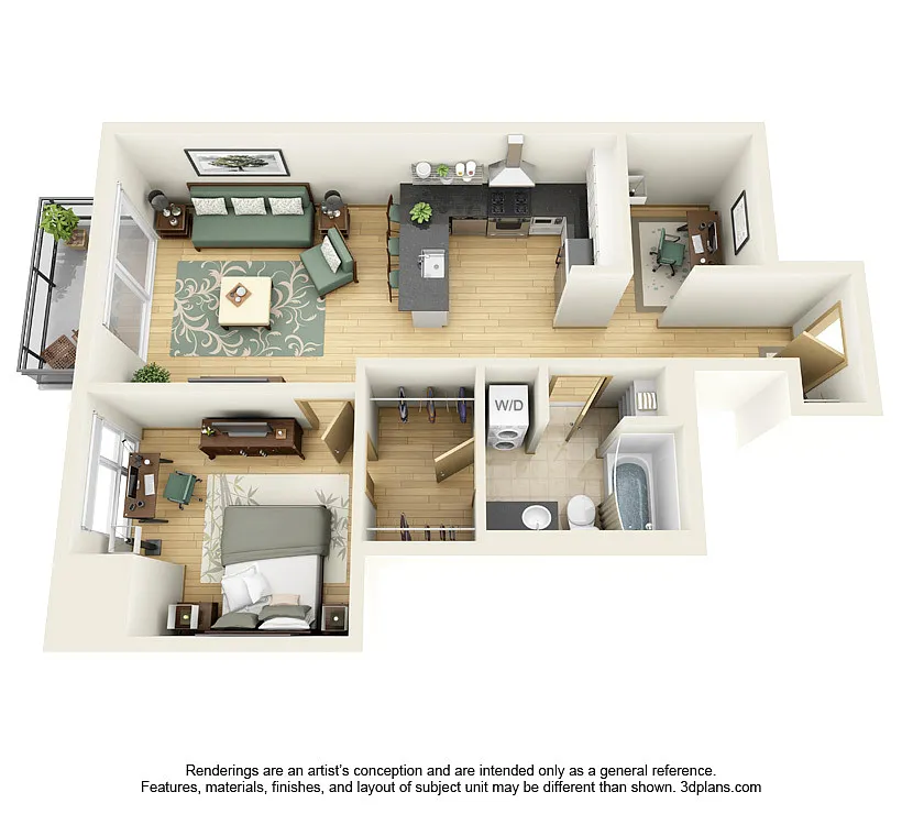 Floor plan NoLo West - A15