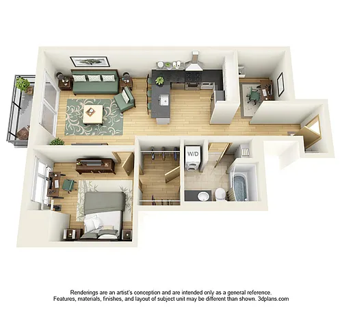 Floor plan NoLo West - A15