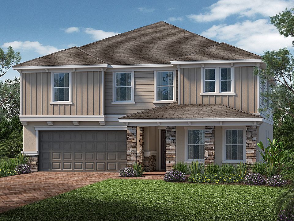 Exterior H with stone