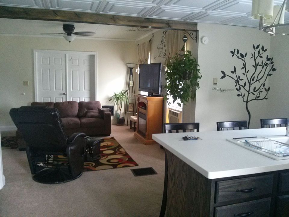 View from Kitchen to living 