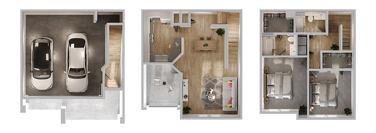 Floor plan B4 Townhome