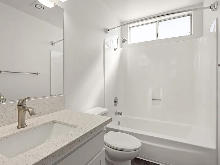 Bright and thoughtfully-designed bathrooms made for daily ease.