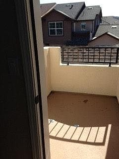 Upstairs balcony