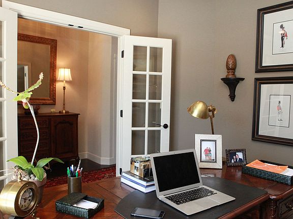 French Doors from Study open to Entry