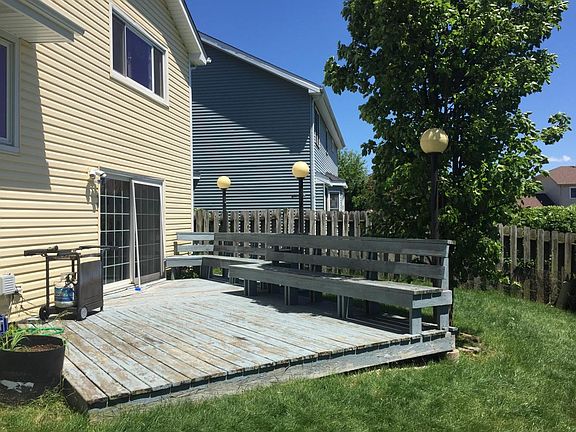 Deck with seating