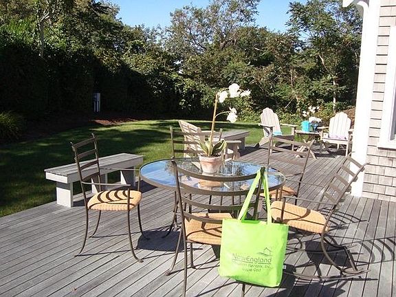 Back Deck with dining and gas grill