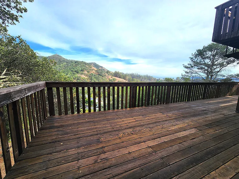 View out of master bedroom slider door