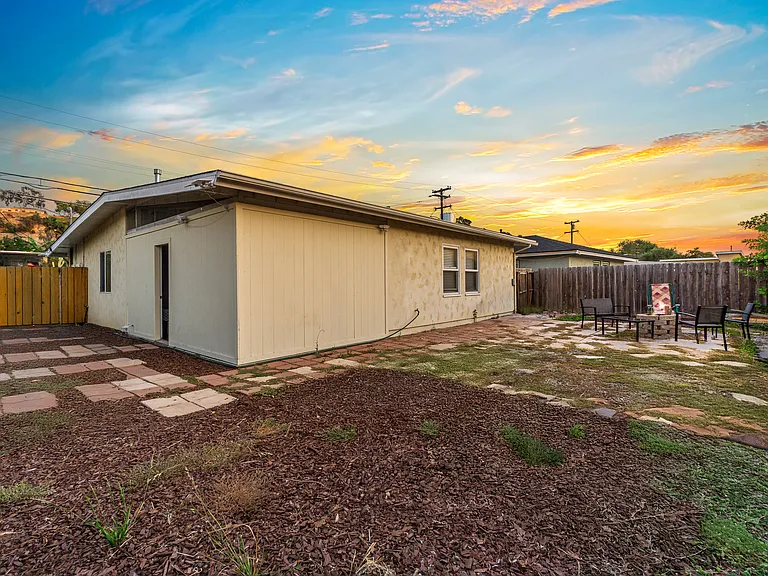 A private backyard with plenty of space for fun and relaxation.