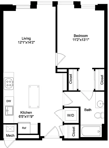 Floor plan 1B5