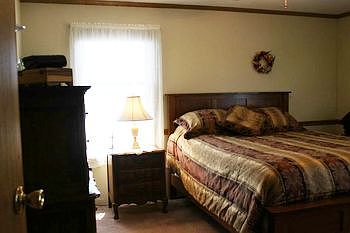 Need some space? Retreat to the master bedroom...