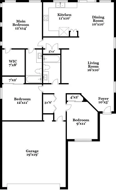 3 bed, 2.0 bath, 1298 sqft, $1,960 — Photo 2