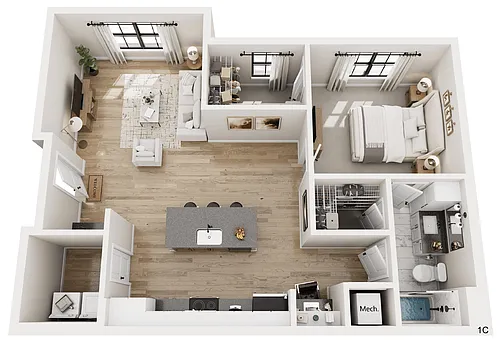 Floor plan 1C